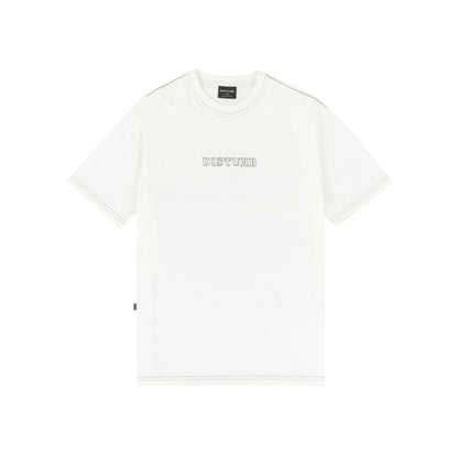 CAMISETA DISTURB OUTLINE LOGO T-SHIRT IN OFF-WHITE